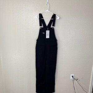 Wildfang Overalls Womens Medium Essential Overall Black Denim Pockets NEW